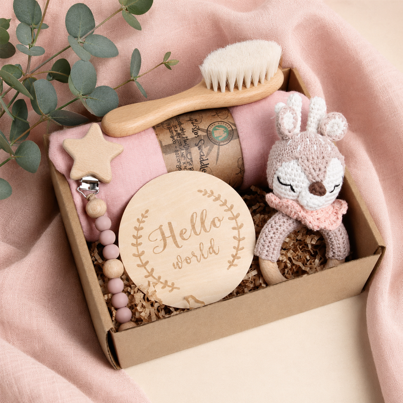 Blush Fawn Newborn Gift Box