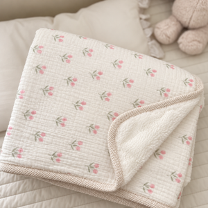 Blush Tulip Baby Blanket