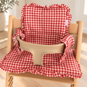 Cherry Gingham Tripp Trapp Cushion