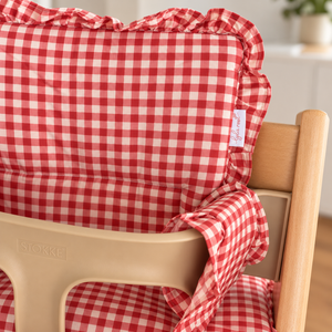Cherry Gingham Tripp Trapp Cushion