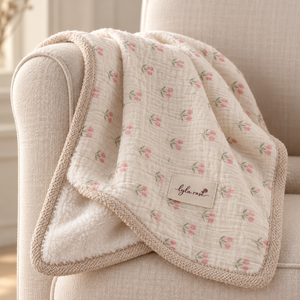 Blush Tulip Baby Blanket