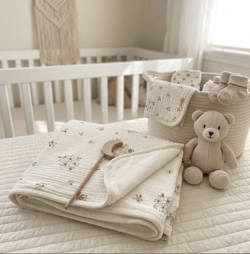 Ditsy Floral Baby Blanket