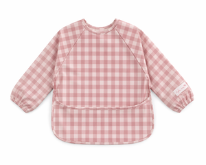 🌸 Feeding Smock — Dusty Rose Gingham