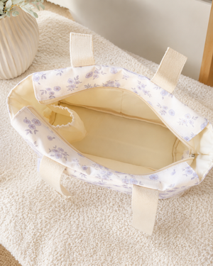 Lilac Floral Pram Caddy