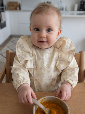 Lilac Floral Feeding Smock