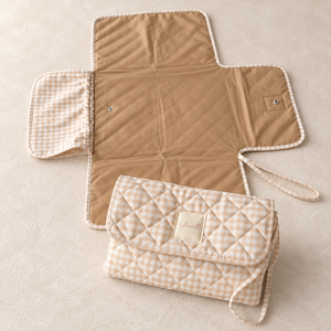 Oat Gingham Change Pad