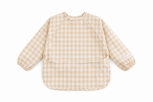 Feeding Smock — Oat Gingham