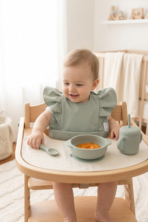 Sage Green Feeding Bib
