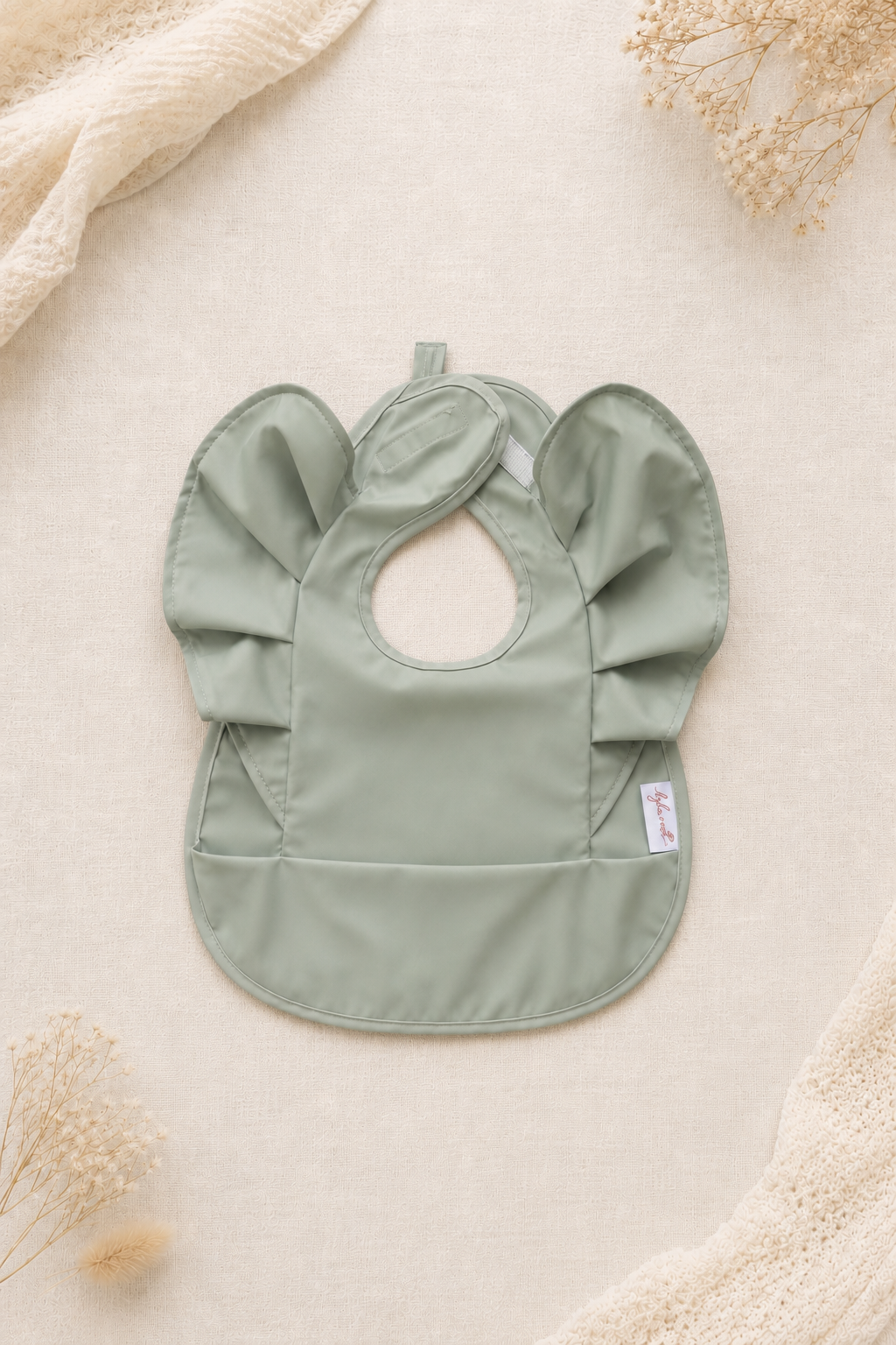 Sage Green Feeding Bib