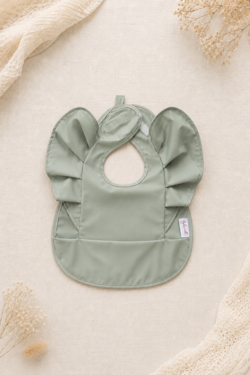 Sage Green Feeding Bib