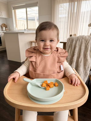 Dusty Terracotta Feeding Bib
