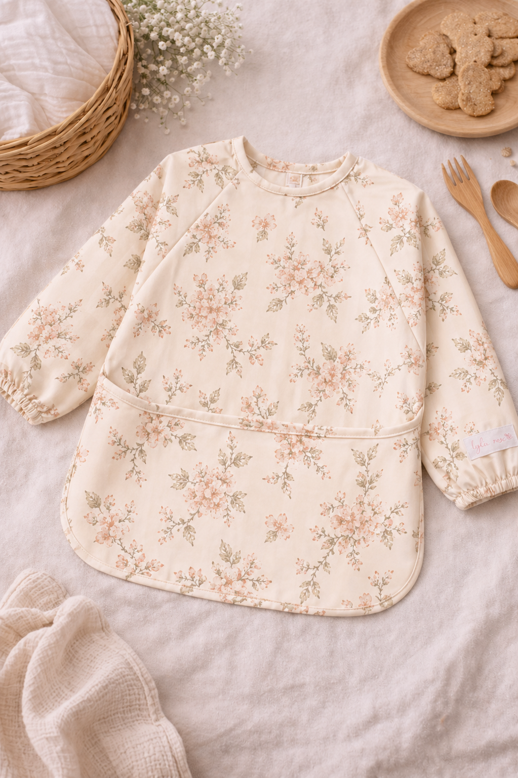 🌷 Feeding Smock — Vintage Bloom