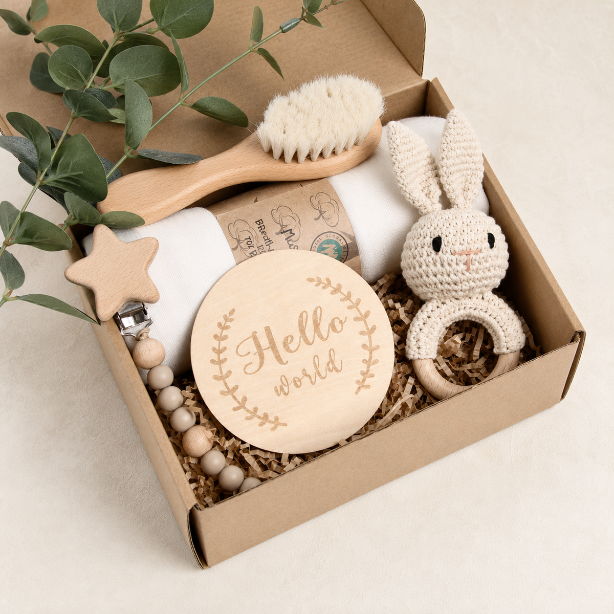 White Bunny Newborn Gift Box